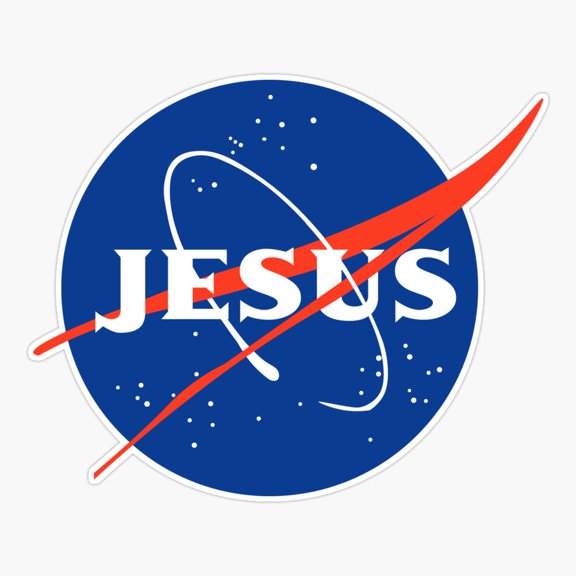 Space Agency Logo Inspired Sticker