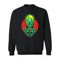 thumbnail image 1 of Space Alien   Design Sweatshirt Men -Image by Shutterstock, Male Medium, 1 of 4