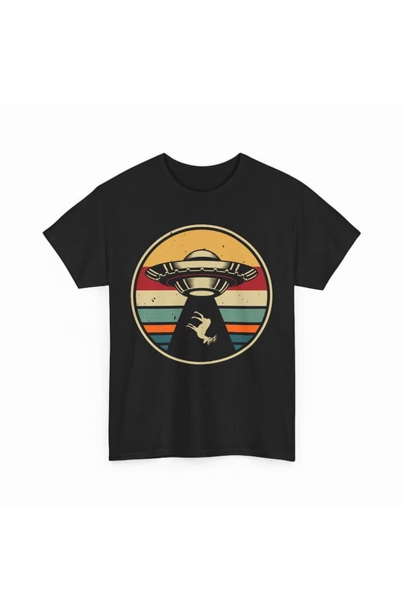 Space Alien T-Shirt, Ufo Design Graphic Tee, Sci-Fi Themed Shirt, Unisex T-Shirt