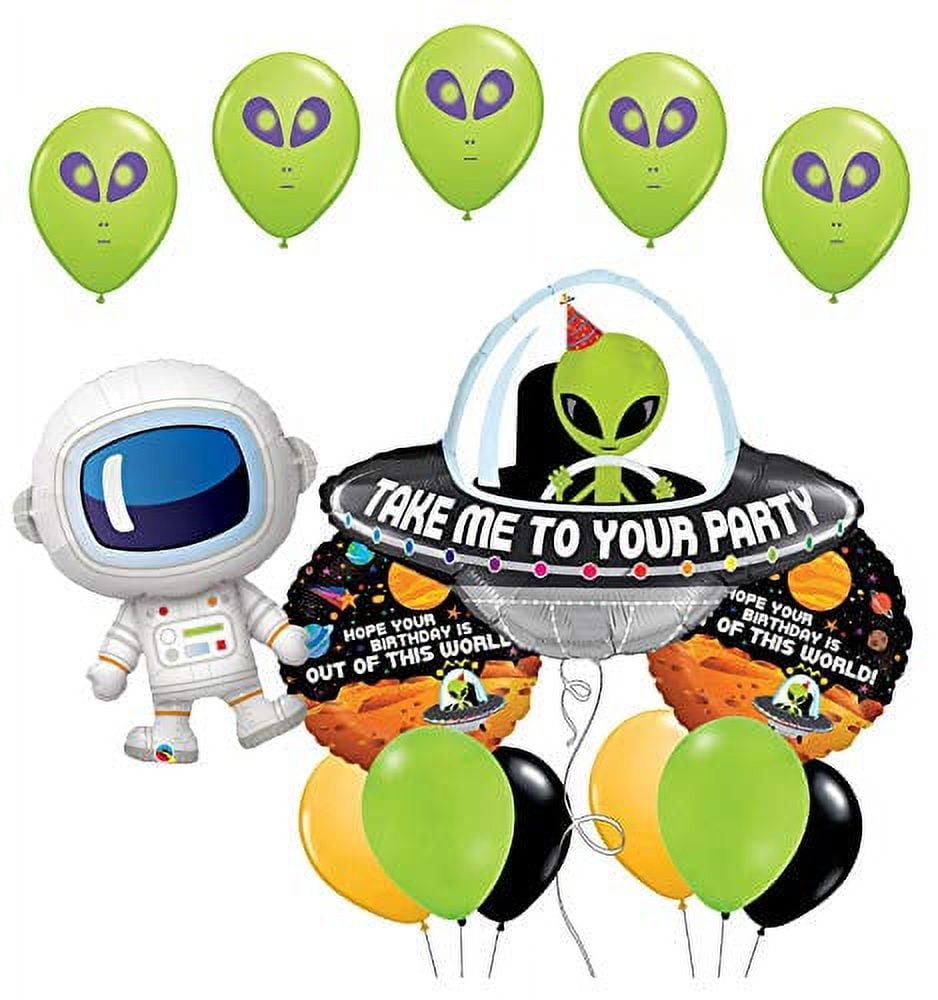 Alien Balloon Astronaut Space UFO Theme Party Decorations Alien Latex  Ballon Happy Space Birthday Party Balloon Kid Favor Globos - AliExpress