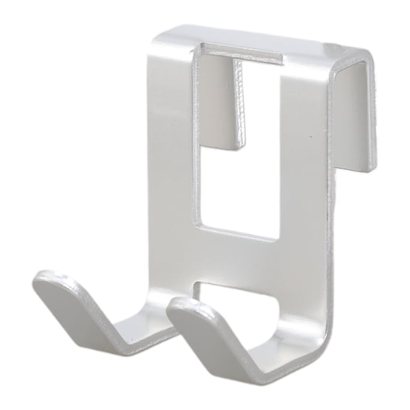 Space Aluminum Metal Shower Frameless Glass Door Hook Hole Towel Rack Hanger for Key Holder Clothes Bathroom Organi