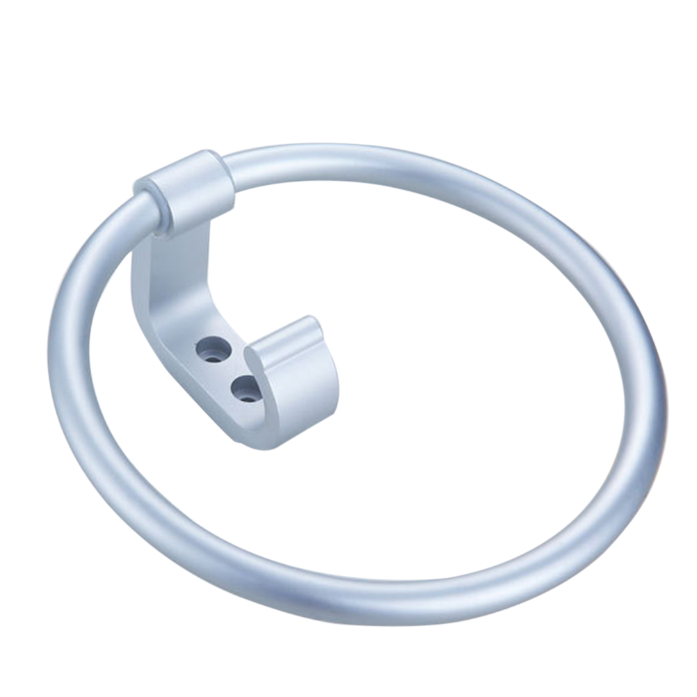 Space Aluminum Towel Ring Wall Mounted Bath Towel Holder With Hook