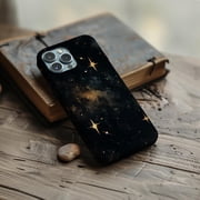 Tough 2 Layer Shockproof Protective Case Compatible with iPhone 17, Space Stars Galaxy Universe Cosmic Design