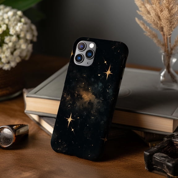 Space And Stars Phone Case For iPhone Samsung Pixel Durable Hard Plastic Cover Galaxy Universe Cosmos Gift