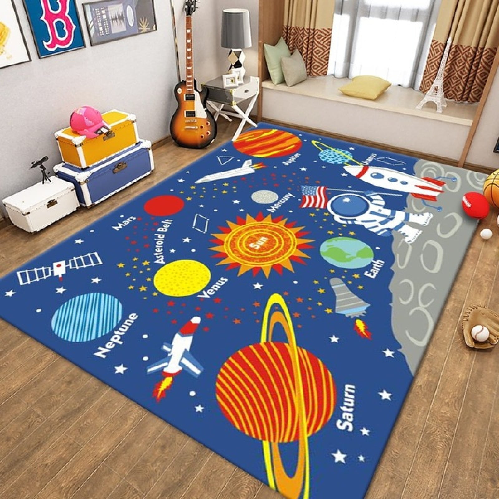 Space Area Rug For Boys Room Universe Space Rugs For Kids Bedroom Space