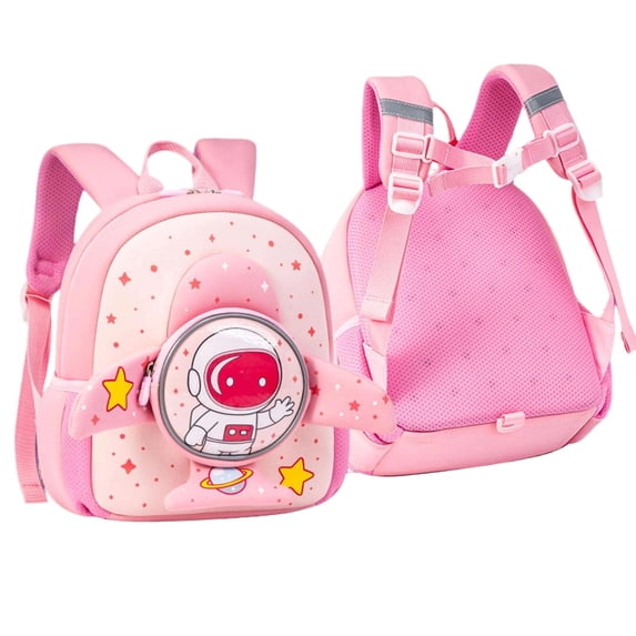 Lightweight Space Backpack with Padded Straps and Zipper for Daily Use
