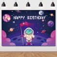 thumbnail image 1 of Space Astronaut Birthday Party Decor, Outer Space Happy Birthday Photography, Astronaut Rocket Backdrop Banner, for Kids Birthday Galaxy Planet Party Photo Booth, 1 of 3