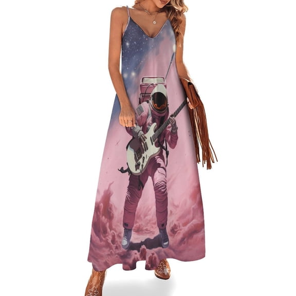 Space Astronaut Fine Art Sleeveless Dress Summer Dress Woman 2025