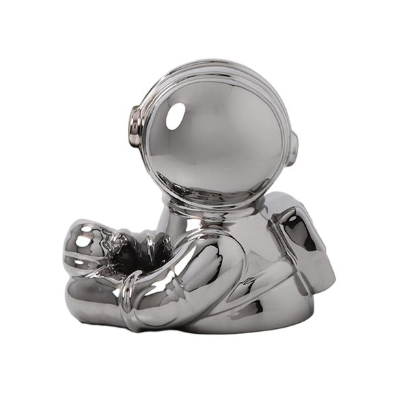 Space Astronaut Statue Bottle Holder Sculpture Light Luxury Display Bottle Stand Figurine for Apartment Decorations