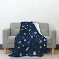thumbnail image 1 of Space Astronaut Throw Blanket Soft Plush Flannel Blanket for Baby Girls Boys Space Themed Bedroom Decor Blankets for Couch, Sofa 40×50 Inch, 1 of 5