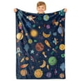 thumbnail image 1 of Space Astronaut Throw Blanket Soft Plush Flannel Blanket for Baby Girls Boys Space Themed Bedroom Decor Blankets for Couch, Sofa 40"x50", 1 of 8