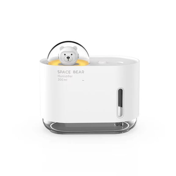 Space Bear Night Light Humidifier, Portable USB Desktop Large Mist Ambient Light for Home Use