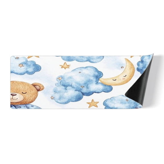 Space Bear Rubber Rectangular Kitchen Mat