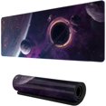 thumbnail image 1 of Space Black Holes XXL XL Large Gaming Mouse Pad for Desk, Non-Slip Long Extended Keyboard Pads Mousepad Rubber Table Mat 31.5 X 11.8 Inch, 1 of 6