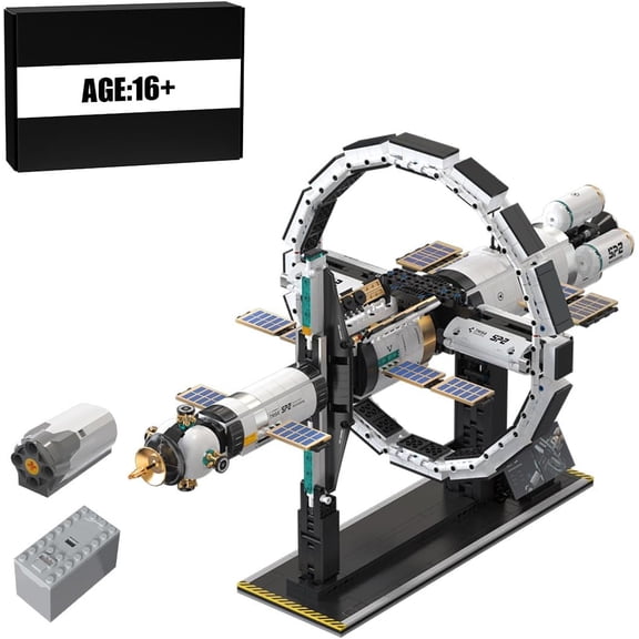 Space Building Block, Space Station Building Bricks, Engineering Assembly Present and Collectible Kit for Adults (Dynamic Version/2221PCS)