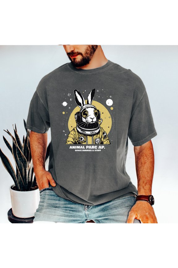 Space Bunny Vintage Shirt, Vintage Rabbit T Shirt, Vintage Astronaut Shirt, Astronaut Rabbit, Cute Rabbit, Animals, Rave Bunny