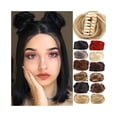 thumbnail image 1 of Space Buns Hair Pieces 1 Pcs Mini Claw Clip in Synthetic Donut Chignon Hair Extentions, 1 of 7