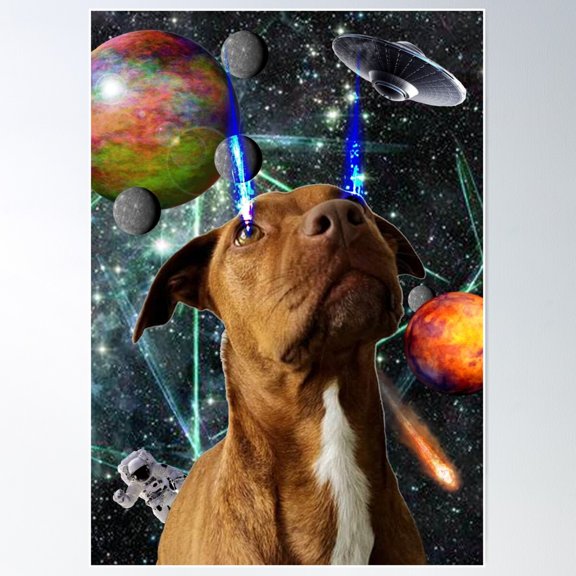 Space Butters Poster Wall Art, Modern Wall Decor For Living Room Bedroom, 24x36 UNFRAMED