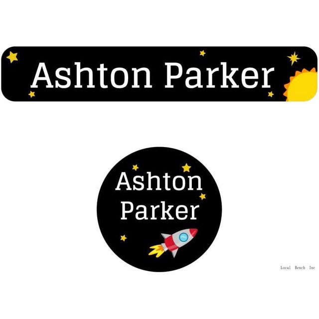 Space Camp Clothing Labels Pack (74 Pack) Durable Printed Labels For