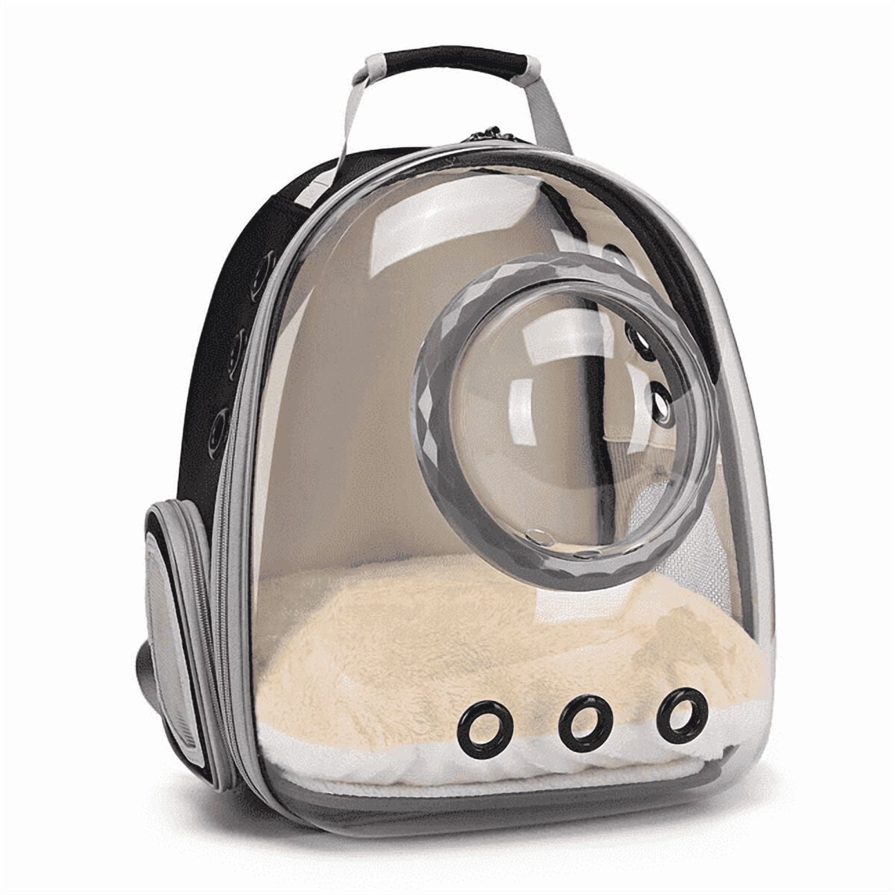 Pet Carrier Backpack for Cat Bunny Small Puppy, Clear Bubble Window and Dome with Extra Soft Pillow, 12 lb Limit