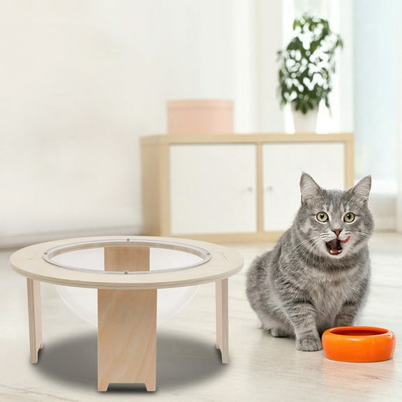 Space Capsule Clear Capsule Pet Cat Bed, Small Pets Bed, Freestanding Cat Room