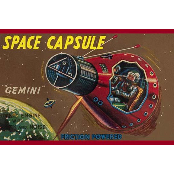 Space Capsule Gemini-Fine Art Canvas Print (20" x 30")