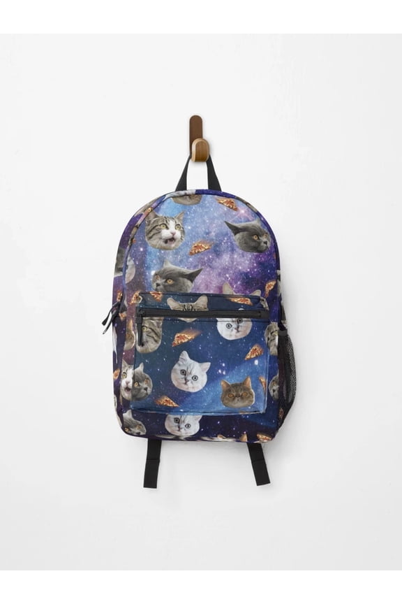 Space Cat Heads Backpack, Galaxy Backpacks, Back To School Backpack