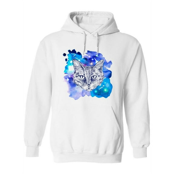 Space Cat. Hoodie Women -Image by Shutterstock, Female x-Large