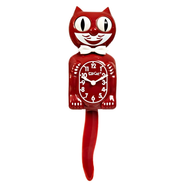 Kit-Cat Clock - Space Cherry Red, 15.5