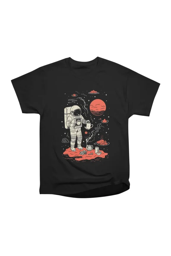 Space Coffee Astronaut T-Shirt Tee Gift For Him Merch For Her Apparel For Friend