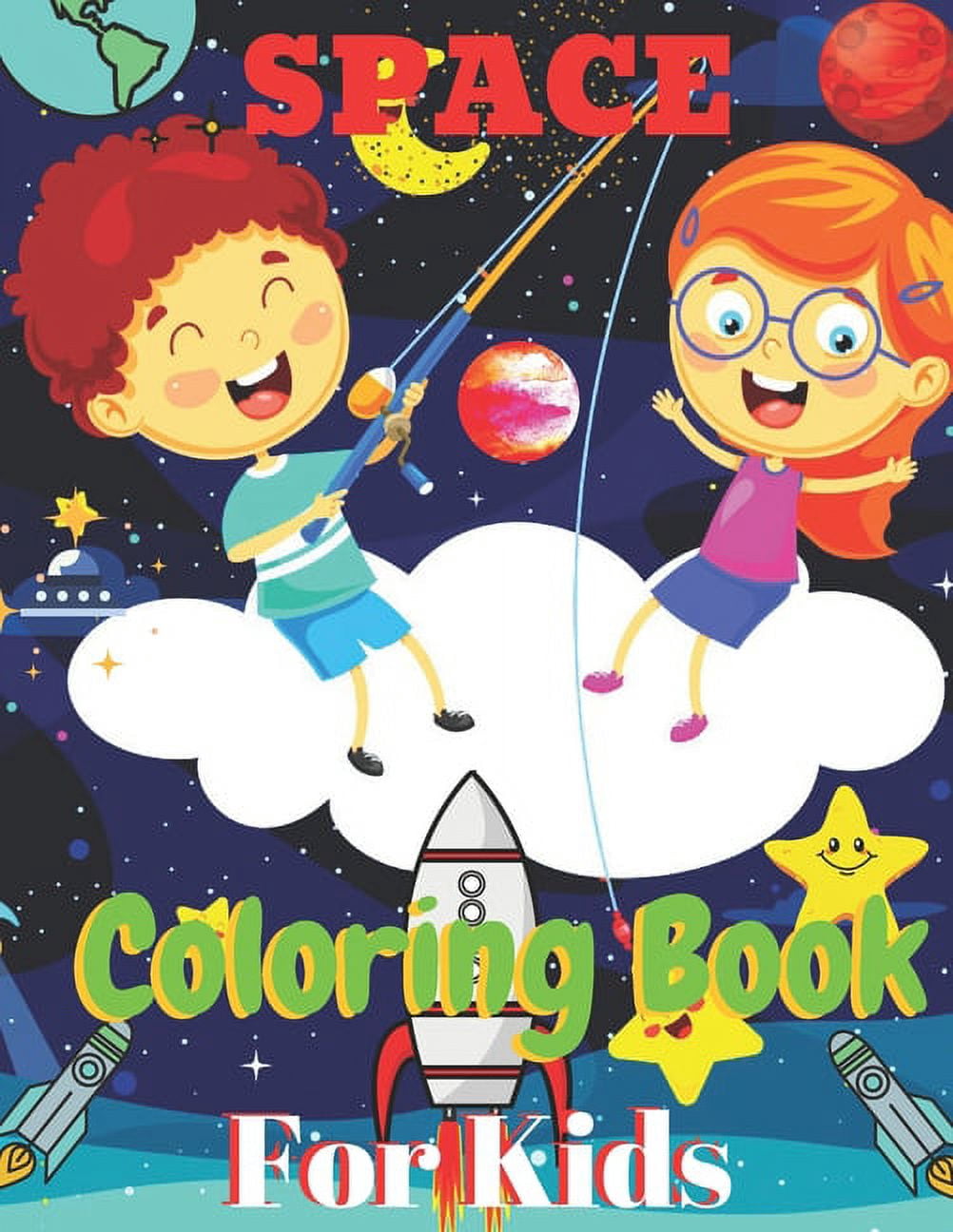 Space Coloring Book For Kids : Best Kids gift For Space Coloring Book Boys And Girls Ages 8-12 / Childers Coloring Book (Paperback)