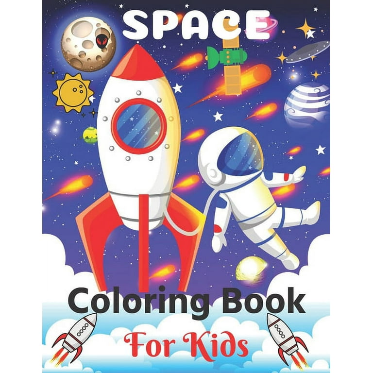 Outer Space Coloring Book: Space Coloring Book For Kids Ages 8-12