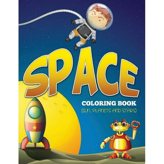 Space Coloring Book (Sun, Planets and Stars) (Paperback)