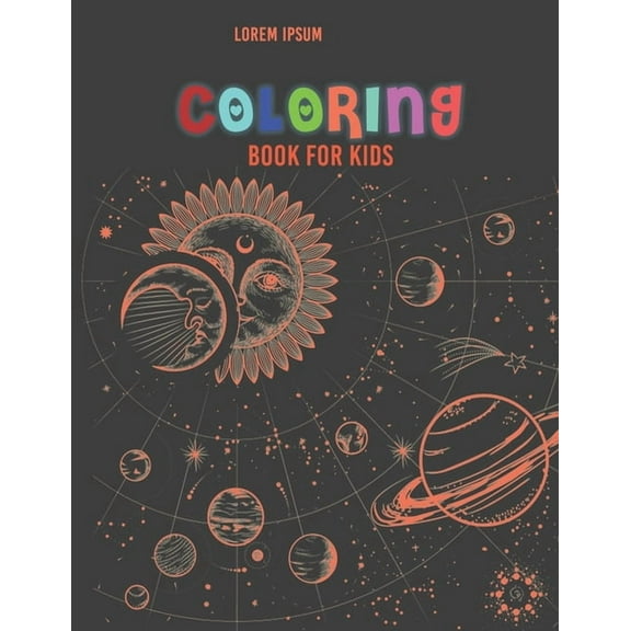 Space Coloring Book for Kids: Fantastic Outer Space Coloring with Planets, Astronauts, Space Ships, Rockets, (Paperback)