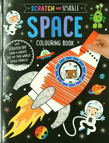 thumbnail image 1 of Space Colouring Book (Scratch and Sparkle), 1 of 1