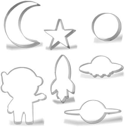 Space Cookie Cutter Set - Rocket, Astronaut, UFO, Moon, Saturn ...