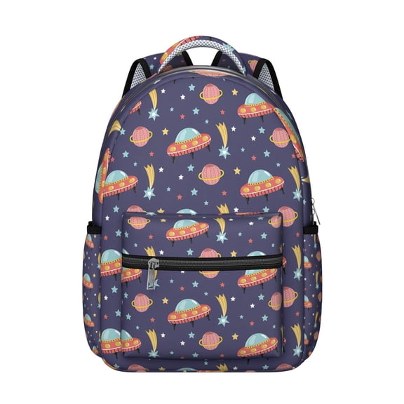 Space Cosmos Galaxy Students Backpack Outer Space Sci-fi Lovers Design, Adjustable Straps, Durable and Comfortable School Bag for Students