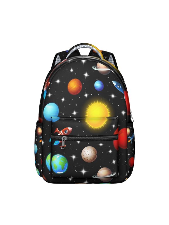 Space Cosmos Nebula Students Backpack Galaxy Celestial Design, Durable and Adjustable Strap School Bag for Students