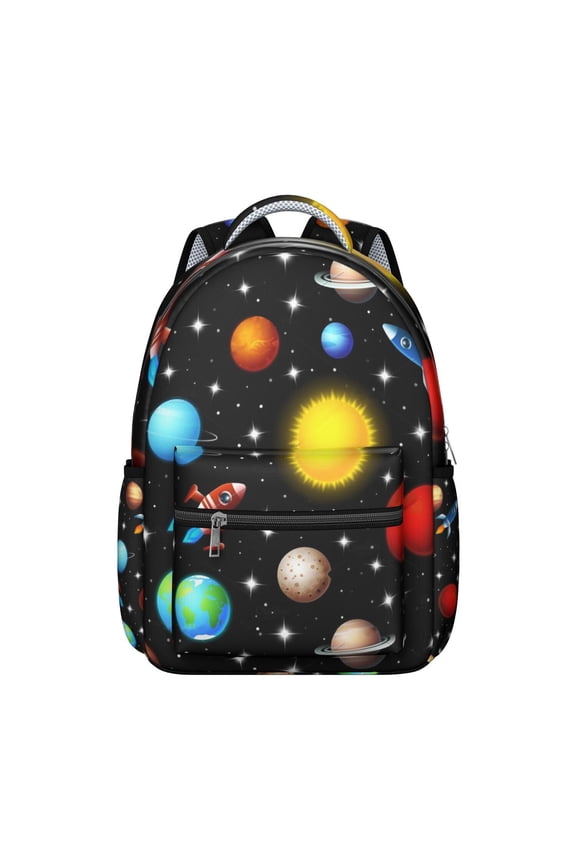 Space Cosmos Nebula Students Backpack Galaxy Celestial Design, Durable and Adjustable Strap School Bag for Students
