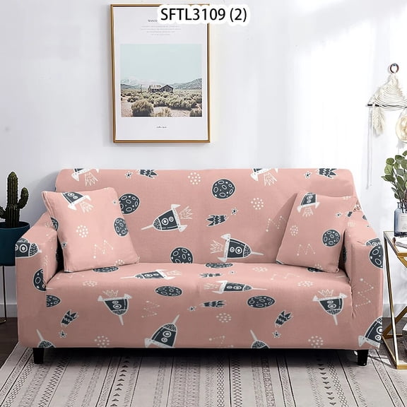 Space Cover Sofa L Shape Anti-Dust Corner Shaped Chaise Elastic Animal Sofa Seat Cover Longue Sofa Slipcover 1Pc