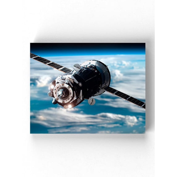 Space Craft In Outer Space Wrapped Canvas -Image by Shutterstock,