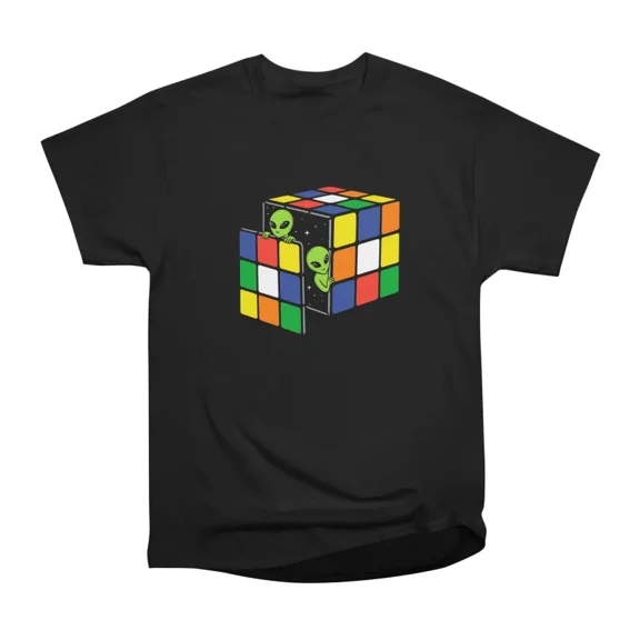 Space Cube T-Shirt Tee Gift For Him Merch For Her Apparel For Friend