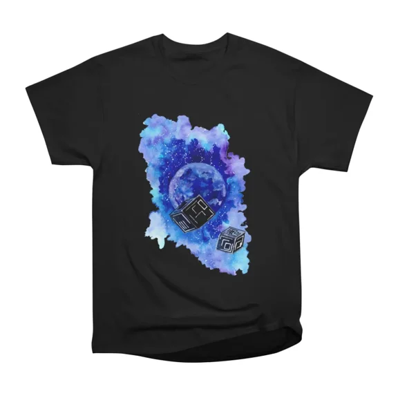 Space Cubes Invasion T-Shirt Tee Gift For Him Merch For Her Apparel For Friend