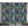 thumbnail image 1 of Ambesonne Space Curtains 2 Panel Set, Science Fiction Image, 108" x 96", Multicolor, 1 of 3