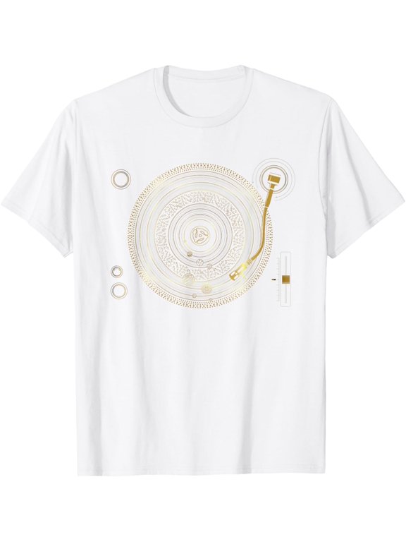 Space DJ graphic - Solar System Turntable EDM T-Shirt mens t shirt,white,women,funny,misfits,men,journey