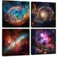 thumbnail image 1 of Space Decor for Boys Room Galaxy Pictures Nebula Canvas Wall Art Kids Bedroom Outer Space Room Decor Universe Interstellar Posters Astronomy Painting Artworks for Living Room Home Decoration 12x12X4, 1 of 6