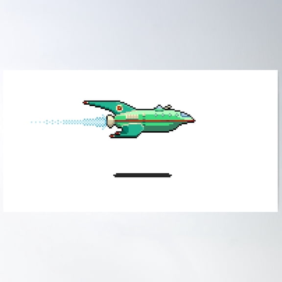 Space Delivery Ship Poster Wall Art, Modern Wall Decor For Living Room Bedroom, 8x12 UNFRAMED