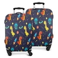 thumbnail image 1 of Space Dinosaurs Rockets Pattern Luggage Cover Fashion Suitcase Cover Baggage Covers Fit 25-28 Inch Luggage (Go Travel), 1 of 5