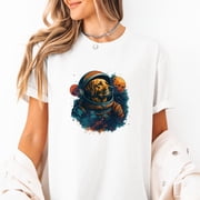 Space Dog Astronaut Shirt Cool Galaxy Dog in Space Helmet Art Tee for Sci-Fi Fans Cosmic Animal Lovers Retro NASA Gift Space Nerd