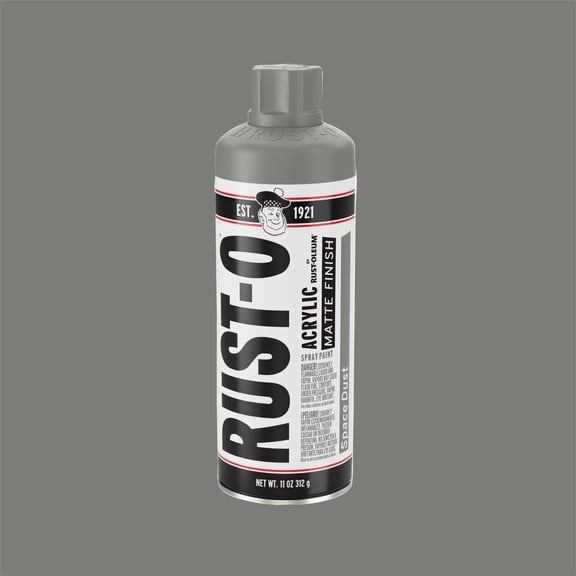 Space Dust, Rust-Oleum Rust-O Acrylic Matte Spray Paint-392223, 11 oz